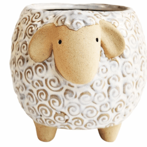 Sheep Planter White & Sand