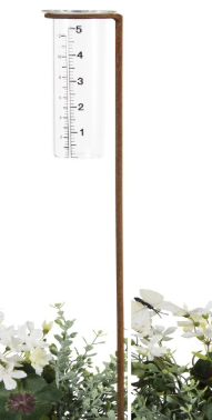Stake Rain Gauge Rust Large