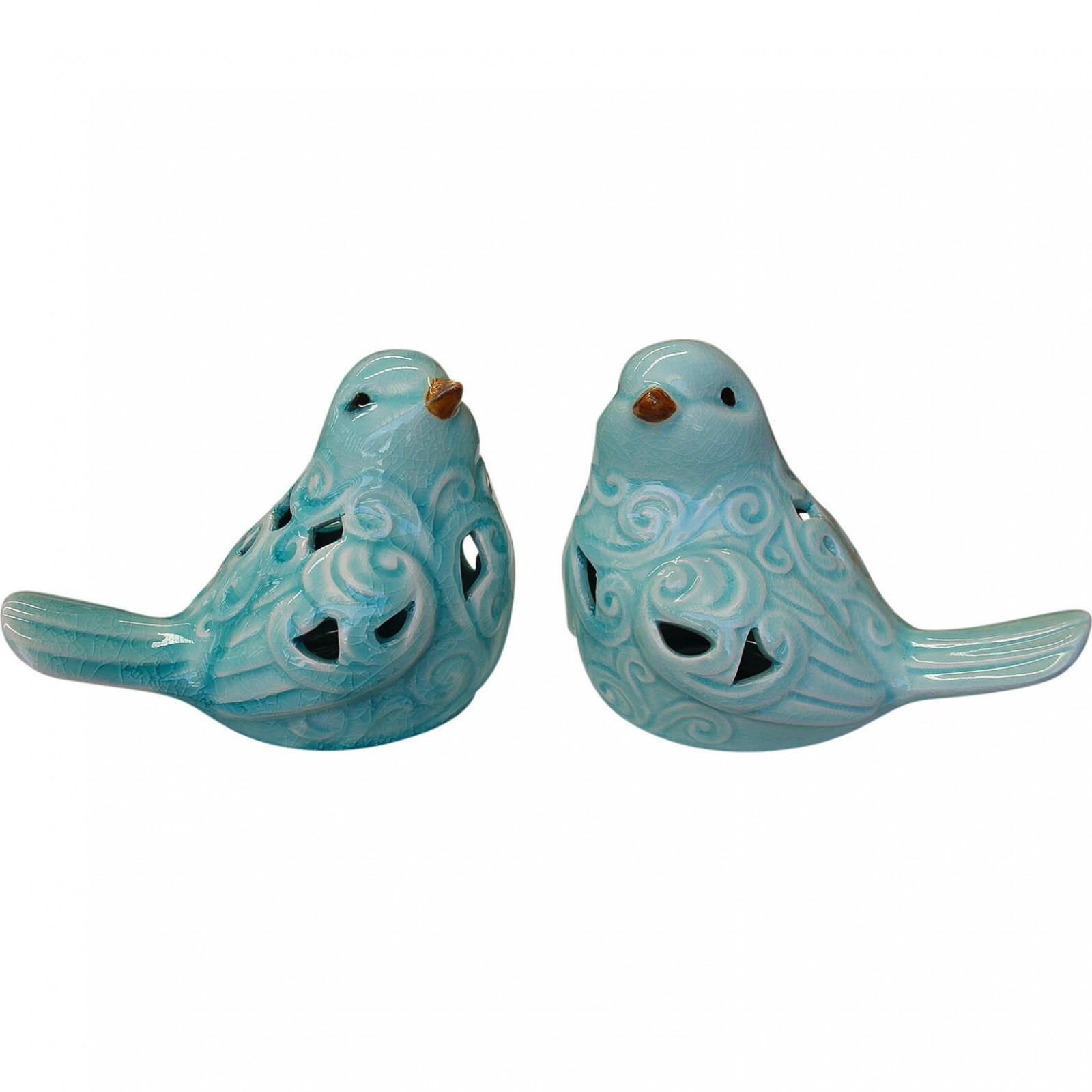 Ceramic Birds Blue Set 2