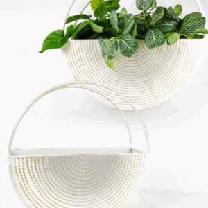 ROUND Metal Wall Planter