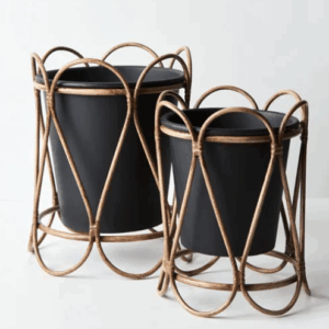 Pot Harper w/stand Black Mini