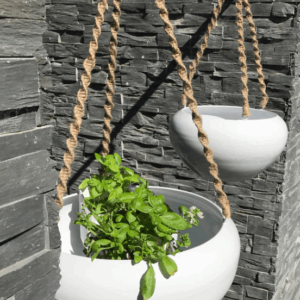 HANGING Planters- Metal White