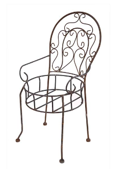 CHAIR Planter Rust