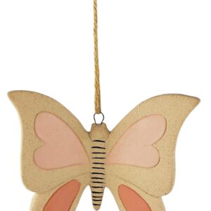 Butterfly Garden Charm Hanging Pink