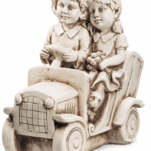GIRL & BOY Driving Figurine