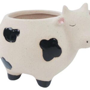Cow Planter Sand Black