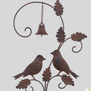Rustic Birds and bell Rain Gauge