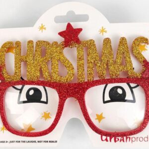 Christmas Glasses Red 15cm