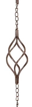 Swirl Rain Chain Brown