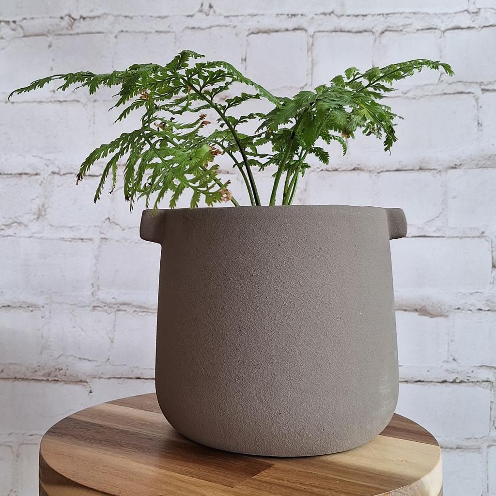 TEXTURED STONE POT