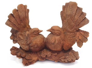 FANTAIL BIRDS Cast Iron