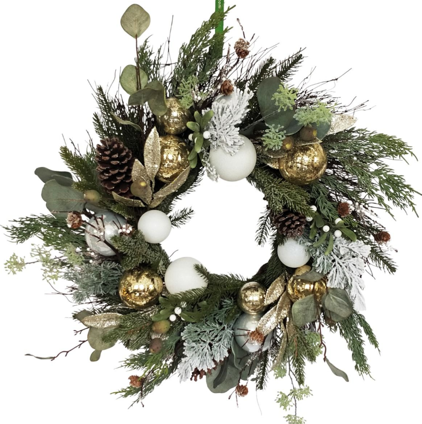 Eucalypt Wreath Gold 66cm