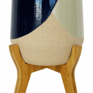 Danieka Planter with Legs Sage & Navy 26