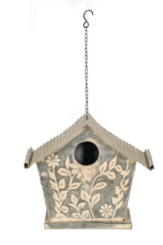 Bird House Flower Zinc