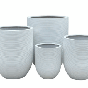 SAXON Tall U Ribbed Pot