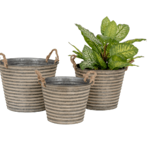 Pot Aged Zinc Rope Handle