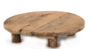 Wood round stand 37cm