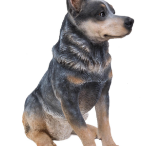 BLUE Heeler Sitting Figurine