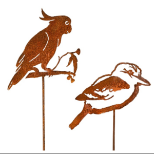 Stake Kooka/Cocky Silhouette Rust
