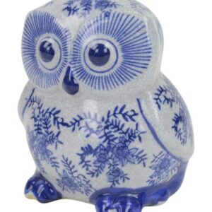 CRACKLE Glaze Baby Owl