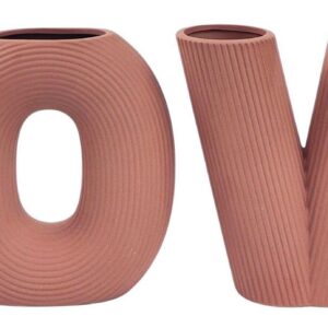 Erina LOVE Letter Vases Pink
