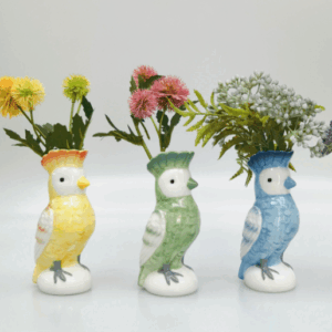 Perdy Parrot Bud Vase assorted 13cm