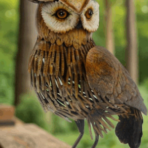 Long Eared Metal Owl