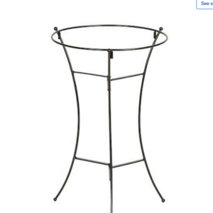 Bird Bath Stand Black