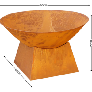 Fire Bowl - Fire Pit w Stand Plain