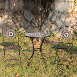 3 Piece Mondo Black Patio Setting