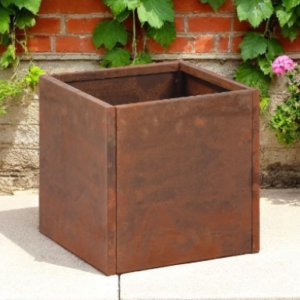 Flat Pack Square Corten Steel Planter