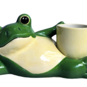 Kinky Frog Planter Green 18cm