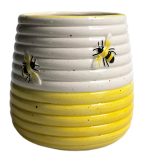 Buzzing Bee Planter Yellow 12cm