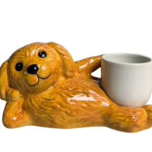 Kinky Dog Planter Brown 18cm